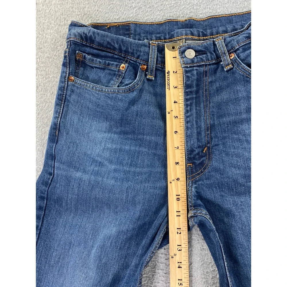 Levis 511 Jean Men 34x30 Slim Fit Tapered Leg Blue Med Wash Stretch (Fits 32x30)